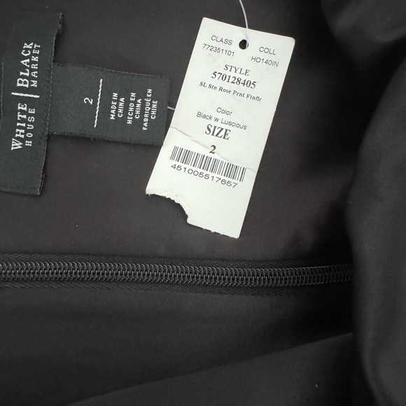 White House Black Market Red & Black Floral Dress | Wedding | Party | NWT - Picture 4 of 8